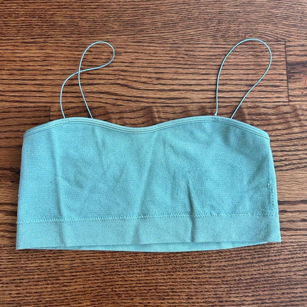 Garage Sparkly Seafoam Green Bralette